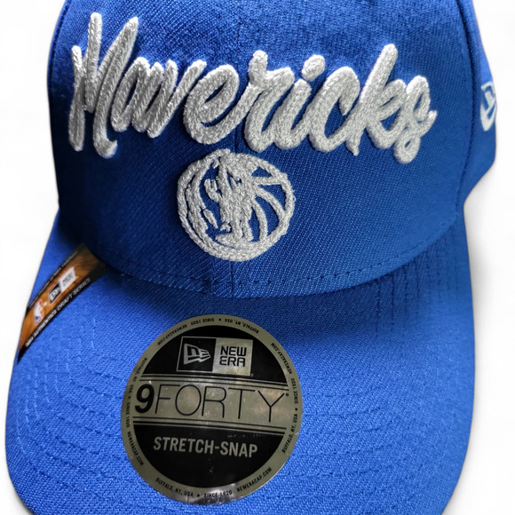 NWT DALLAS MAVERICKS 9Forty Embroidered Draft Series Snapback‎ Hat Royal Blue - Picture 4 of 9
